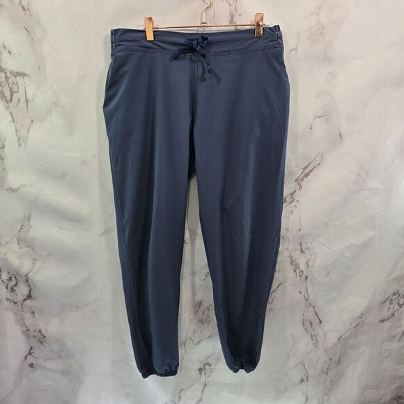 Backcountry Pants Mens Medium Blue Crop Climbing Pull On Stretch Drawstring - Picture 1 of 10